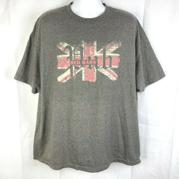 Red Barn Pub Dive Bar Shirt Club XXL Tee 2XL Mens Mandeville LA Union Jack Oop - Picture 3 of 6